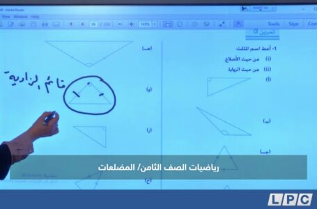 مادة الرياضيات للصف الثامن – المضلعات