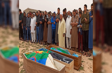 تشييع 8 شهداء إثر قصف طيران موال لحفتر تمركزات أمنية