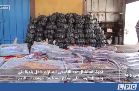 متابعات | أجواء استقبال عيد الأضحى المبارك داخل بلدية بني وليد للوقوف على أسعار مستلزمات ومعدات الذبح