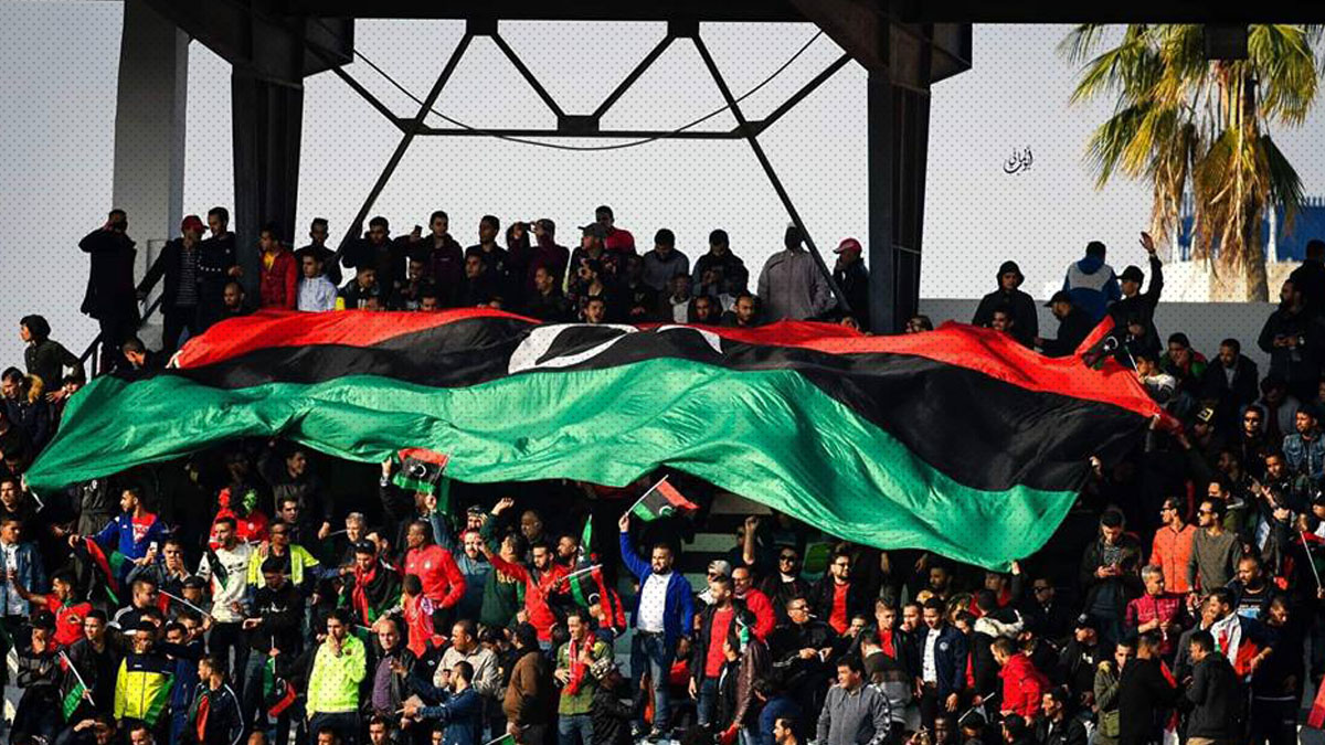 صورة لجمهور المنتخب الليبي