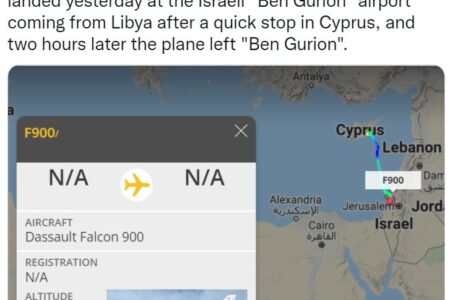 وسائل إعلام عبرية: طائرة حفتر تحط في مطار بن غوريون