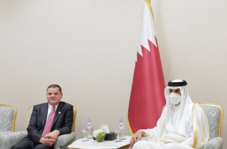الدبيبة يبحث مع أمير قطر الوضع في ليبيا والعلاقات الثنائية
