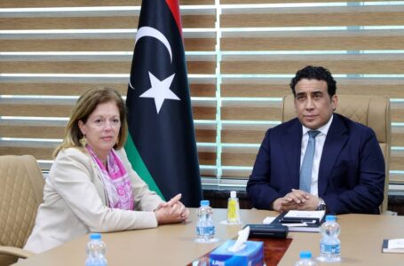 المنفي يناقش مع المستشارة الأممية تطورات العملية السياسية في ليبيا