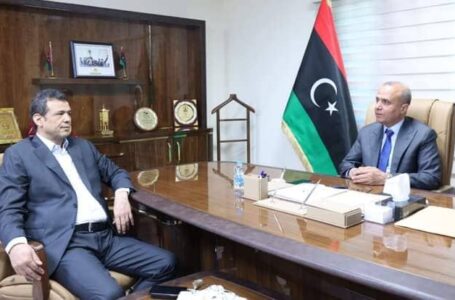 النائب بالمجلس الرئاسي عبد الله اللافي يلتقي وزير الصحة المكلف