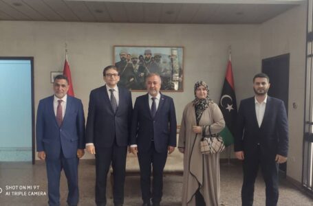 رئيس حزب العدالة والبناء عماد البناني يلتقي السفير التركي لدى ليبيـا كنعان يلماز