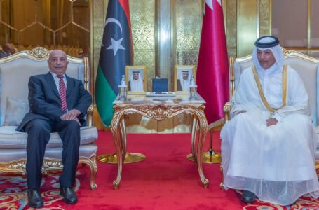 رئيس مجلس الشّورى القطري يؤكد خلال لقائه عقيلة صالح دعم الدّوحة مساعي تحقيق السّلام في لييبـا