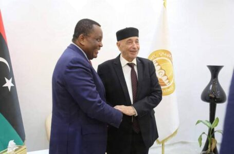 وفد الاتحاد الإفريقي يشيد بدعم “عقيلة صالح” للمصالحة الوطنية