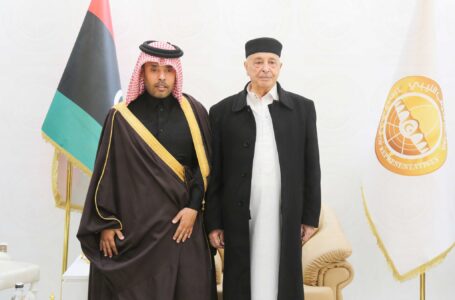بمقر اقامته بالقبة.. عقيلة صالح يستقبل سفير قطر لدى ليبيا