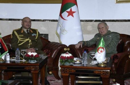 الحداد يبحث مع رئيس أركان الجيش الجزائري التعاون والأوضاع بالمنطقة.