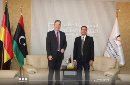 السايح والسفير الألماني لدى ليبيا يبحثان مستجدات مسار العملية الانتخابية