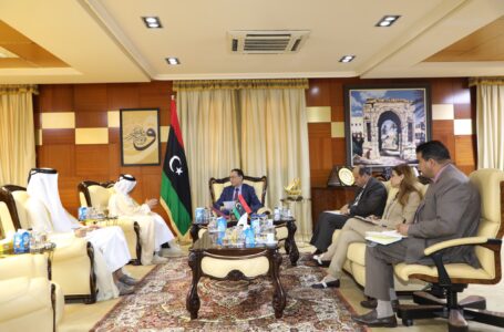 بحث إمكانية تفعيل الاتفاقيات ومذكرات التفاهم التجارية الثنائية والاستثمارات القطرية في ليبيا
