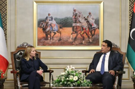 المنفي يؤكد لميلوني أهمية الاتفاقية الإيطالية الليبيـة وإتمام طريق إمساعد رأس إجدير